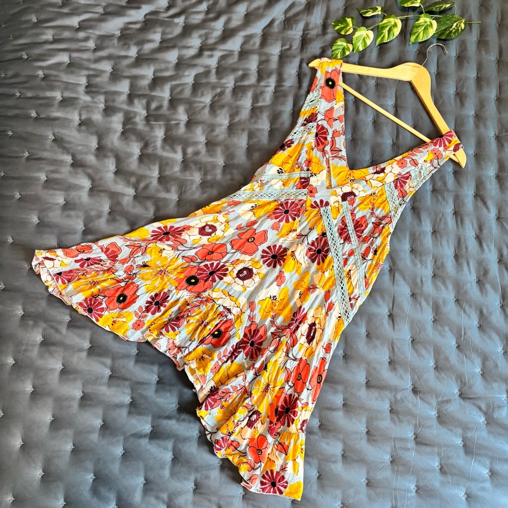 Free People | Women’s Floral Tank Tunic Dress M